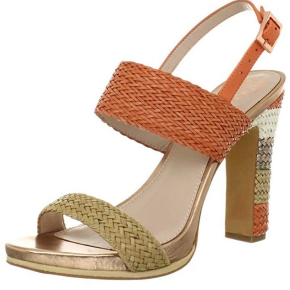 Vince Camuto Adrien Open Toe Woven Heeled Sandals